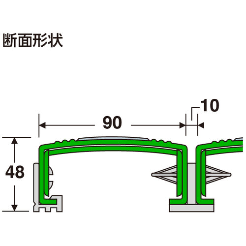 テラモト　抗菌滑り止め安全スノコ（完成品）６００×９００ｍｍ　青　MR-098-441-3　1枚