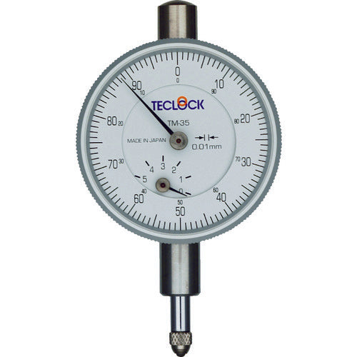 Tecrock Small Dial Gauge Measurement Range 0-5mm TM-35 1 pc