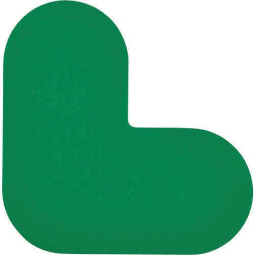 Green Cross Road Marking Sticker L-shaped Green QCL-G 100 x 100 mm 10 sheets PVC 403011 1 set