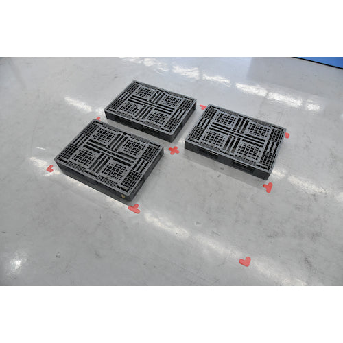 Green Cross Road Marking Sticker L-shaped Red QCL-R 100 x 100 mm 10 sheets PVC 403013 1 set