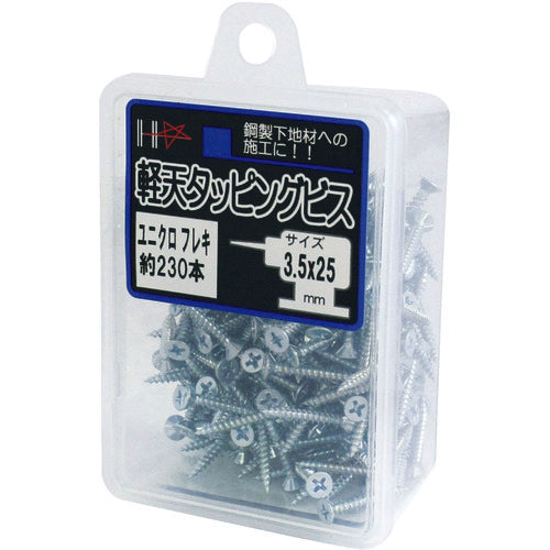 ＤＡＩＤОＨＡＮＴ　　ＨＣ　ユニクロ軽天ビス　フレキ　３．５Ｘ２５　２３０本入　10176773　1PK