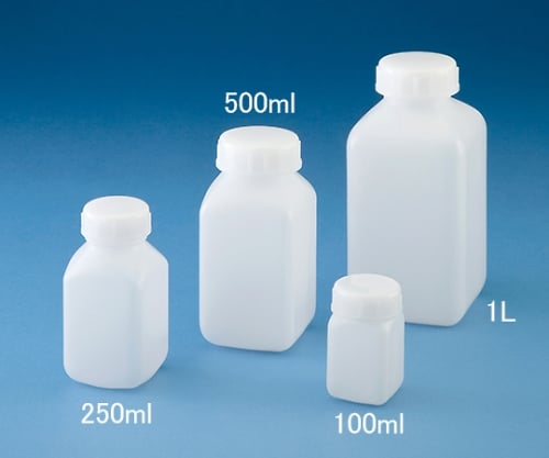 Standard bottle, square wide mouth (natural) 250mL 1 bottle 1030-02 1 bottle