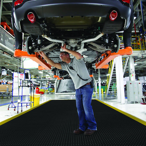 NOTRAX Modular Fatigue Relief Mat, Deeflex, 450 x 450, 570S1818BL, 1 piece