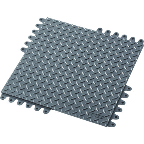 NOTRAX Modular Fatigue Relief Mat, D-Flex, Oil-Resistant, 450 x 450, 572S1818BL, 1 pc