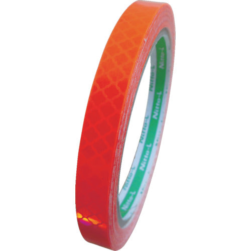 Nitto Elmate High Brightness Prism Reflective Tape (Fluorescent Color) 10mm x 5m Orange HTP-10OR 1 Roll