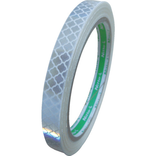 닛토 엘마테 고휘도 프리즘 반사 테이프 10mm×5m 화이트 HTP-10W 1권