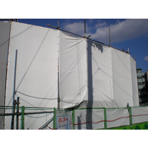 하기와라 국산 PVC 방염 시트 양생용 화이트 5.4m×7.2m KEB5472 1장