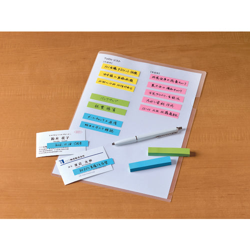 ３Ｍ　ポスト・イット　強粘着　７５Ｘ１４ｍｍ　９０枚Ｘ４パッド　４色混色　560SS-NE　1PK