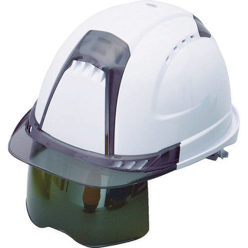Toyo Safety Helmet Venti Plus Shielded White NO.391F-SG-WH 1pc