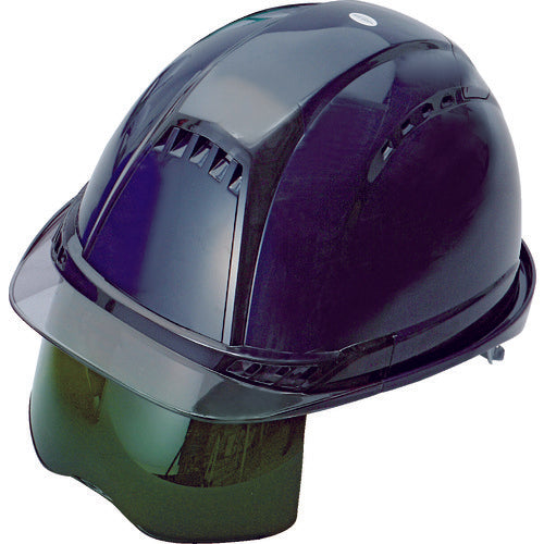 Toyo Safety Helmet Venti Plus Shielded Navy NO.391F-SG-NY 1pc