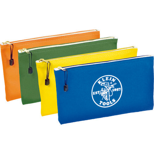 KLEIN Tool Pouch 4-Color Set (Green, Orange, Blue, Yellow) 5140 1S