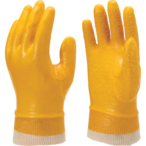 SHOWA PVC gloves (with lining) No. 30 Bulk purchase Simple packaging Hylon Yellow L size NO30-L10P 1 bag