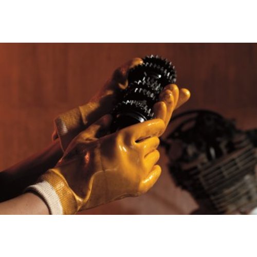 SHOWA PVC gloves (with lining) No. 30 Bulk purchase Simple packaging Hylon Yellow L size NO30-L10P 1 bag
