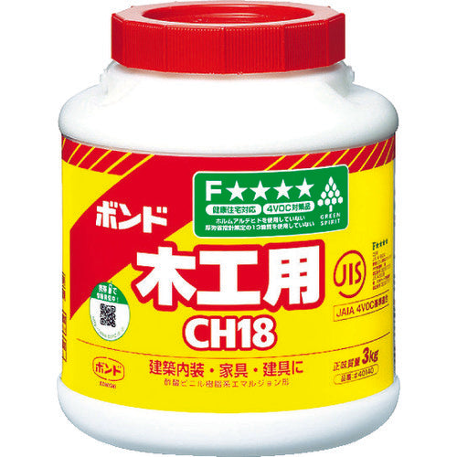 コニシ　ボンド木工用　ＣＨ１８　３ｋｇ（ポリ缶）　＃４０１４０　CH18-3　1 個