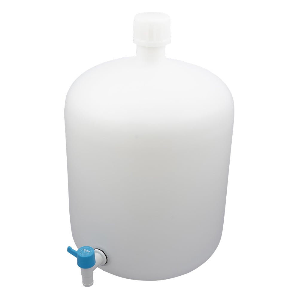 レバーコック付瓶 細口丸型 20L 1個　1035-06 1本