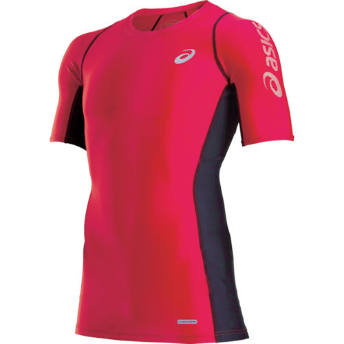 ASICS 【매진 폐번】윈 잡 하프 슬리브 셔츠 레드 M CH5001.23-M 1 착용