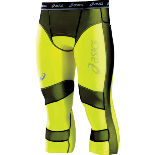 ＡＳＩＣＳ　ウィンジョブセミロングタイツ　フラッシュイエロー　ＸＬ　CH5002.86-XL　1 着