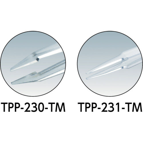 ＴＲＵＳＣＯ　透明プラスチック製ピンセット５本組セット　TPP-25-SET-TM　1 Ｓ