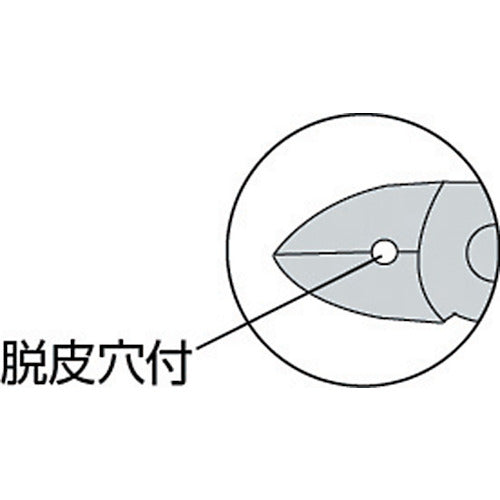 メリー　スタンダードニッパ（穴付）１２５ｍｍ　450P-125　1丁