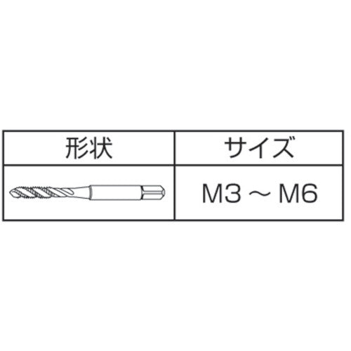 ＩＳ　コバルトスパイラルタップ　Ｍ３Ｘ０．５　COSPT-M3X0.5　1 本