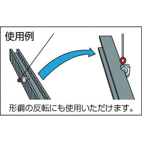 スーパー　形鋼クランプ　容量：０．５ｔｏｎ　クランプ範囲：１〜１３ｍｍ　Ｄ１：２３ｍｍ　HLC0.5S　1 台