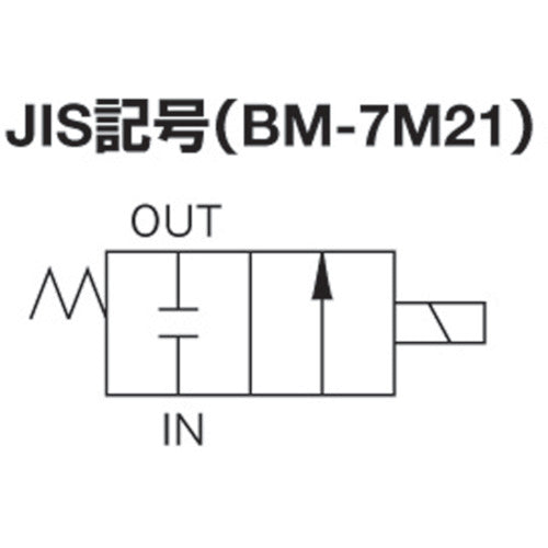 日本精器　２方向電磁弁８ＡＡＣ１００Ｖ７Ｍシリーズ　BN-7M21-8-E100　1 台