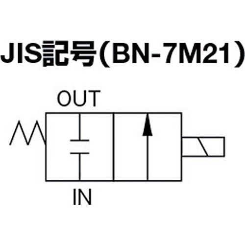 日本精器　２方向電磁弁８ＡＡＣ１００Ｖ７Ｍシリーズ　BN-7M21-8-E100　1 台