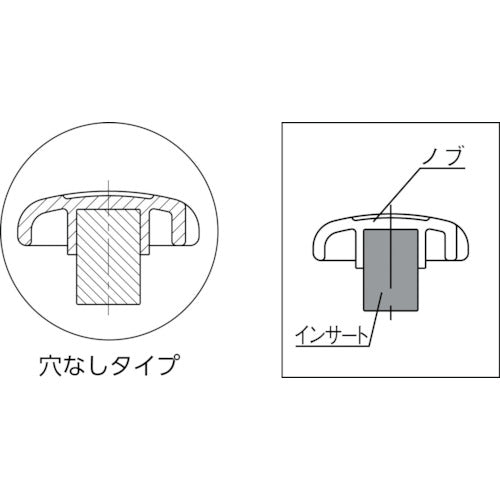 IMAO Engineering Plastic Knob (without hole) 80 EK80N 1 piece