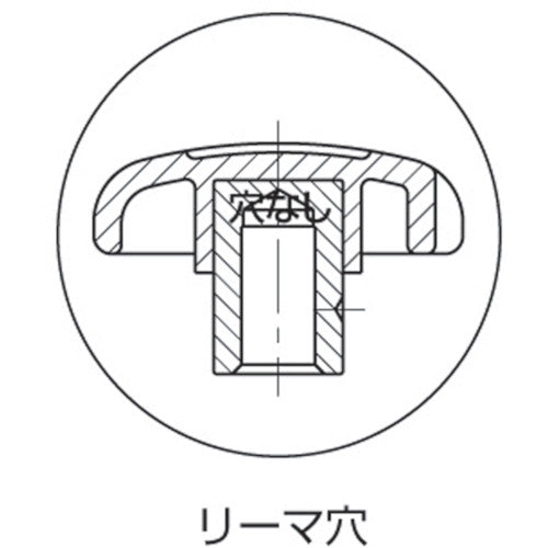 IMAO Engineering Plastic Knob (Reamed Hole) 63 EK63R 1 pc