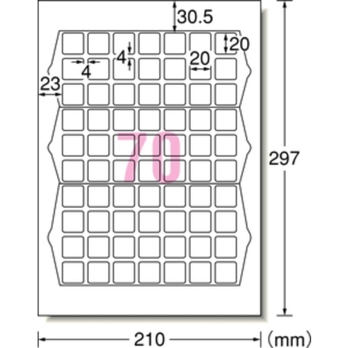 3M 에이원 라벨 씰 하이그레이드 표시·패키지·수명 라벨 프린터 겸용 매트지 흰색 A4 70면 1봉(20 시트입) 75270 75270 1PK