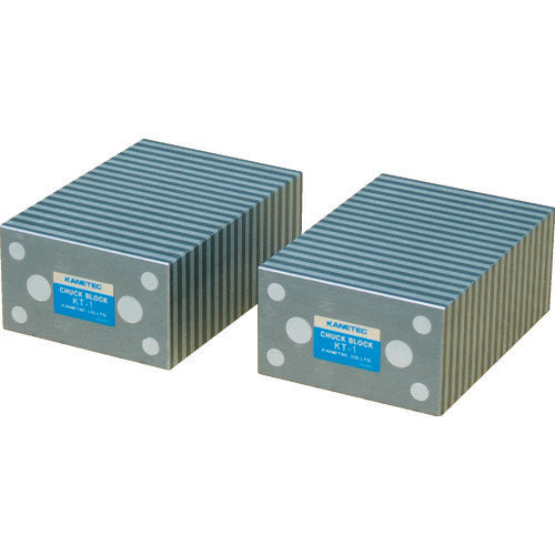KANETEC 각형 척 블록 자기 유도 타입 1조 2개들이 KT-1 1조
