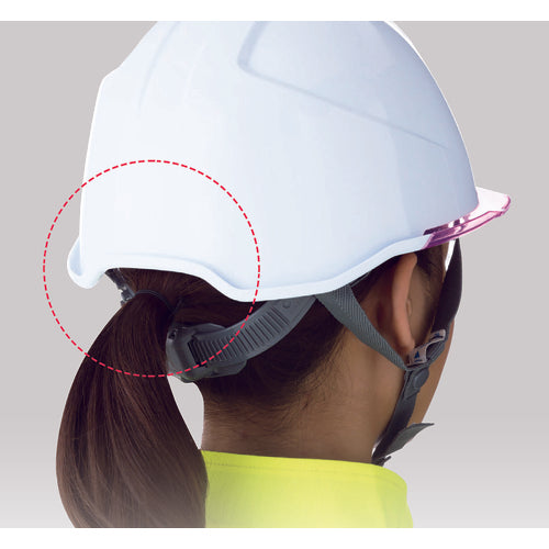 ミドリ安全　女性用ヘルメット　ＬＳＣ−１１ＰＣＬＶ　α　イエロー／スモーク　LSC-11PCLV-ALPHA-Y/S　1個