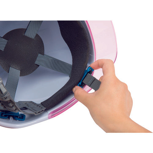 ミドリ安全　女性用ヘルメット　ＬＳＣ−１１ＰＣＬＶ　α　イエロー／スモーク　LSC-11PCLV-ALPHA-Y/S　1個