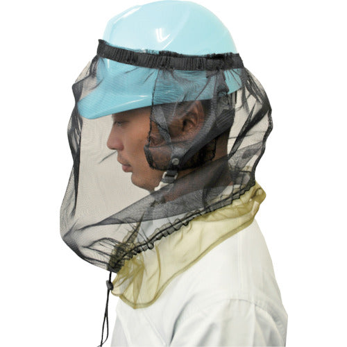 緑十字　熱中症予防対策商品　ヘルメット用防虫ネット　375507　1枚