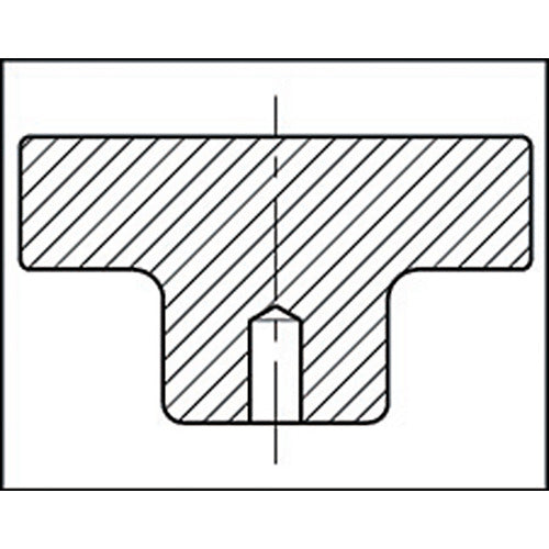 이마오 소형 알루미늄 핸들차(잡음 없음·센터 구멍) 40 AH40C 1개