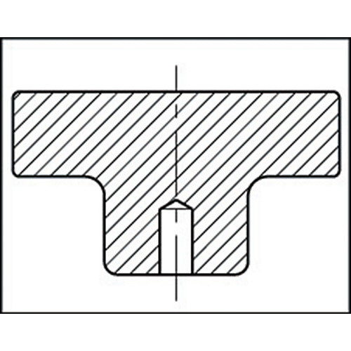이마오 소형 알루미늄 핸들차(회전 잡음 첨부・센터 구멍) 80 AHR80C 1개