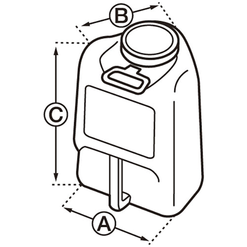 緑十字　防災用品　消火投水　８Ｌ（レッド）　380314　1個