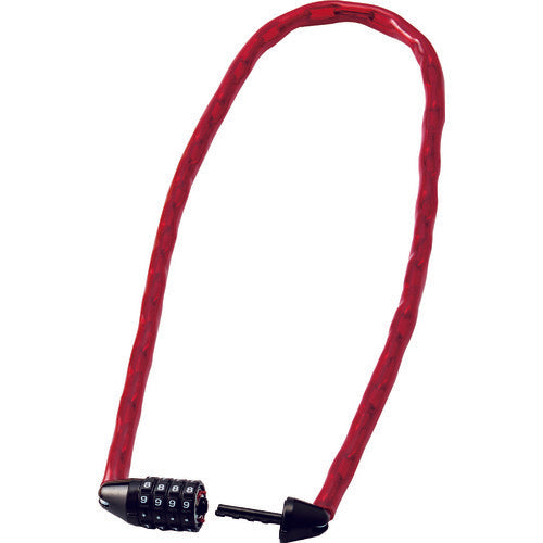 Green Cross Chain Lock (Dial Lock Type) Red CD-100R Total Length 1000mm Toll Free 195072 1 pc