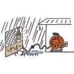 ハタヤ　逆配電型ブレーカーリール　マルチテモートリール　単相１００Ｖアース付　２７＋６ｍ　GBM-130K　1 台