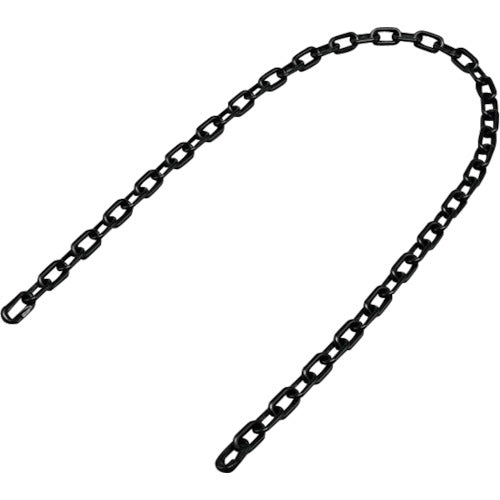緑十字　プラスチックチェーン　黒　ＰＴ−６１２ＢＫ　長さ１．２ｍ　線径６ｍｍΦ　ポリエチレン　284034　1本