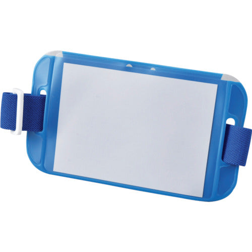 녹십자 삽입식 완장 본체：청 고무 밴드：청 NF-719-BL 86×150 mm 중지 첨부