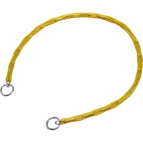 Green Cross Chain Lock (lock sold separately) Yellow Chain-80Y Length 800mm With rings on both ends 198023 1 piece