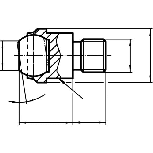 HALDER 요동 패드 수나사 세레이션 부착 22730.0319 1개