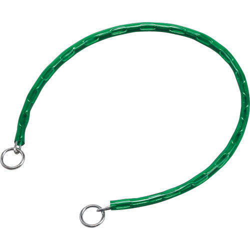 Green Cross Chain Lock (lock sold separately) Green Chain-80G Length 800mm With rings on both ends 198021 1 piece