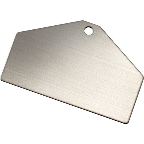 Green Cross Stainless Steel Base Tag (Plain Tag) Silver Stainless Steel Tag-C 50 x 80 x 0.8 mm 10-Pack 306013 1 Set