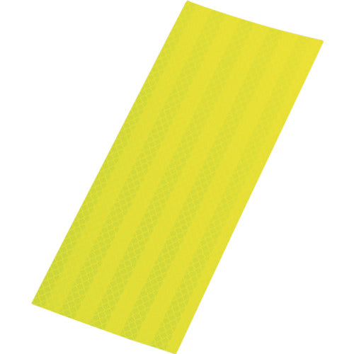 緑十字　３Ｍカプセルプリズム型高輝度反射シート　蛍光黄　ＳＬ９０−ＫＹ　９０×２５０ｍｍ　390009　1枚