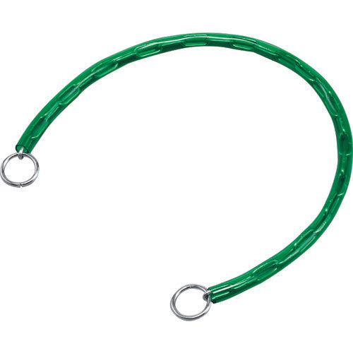 Green Cross Chain Lock (lock sold separately) Green Chain-60G Length 600mm With rings on both ends 198011 1 piece