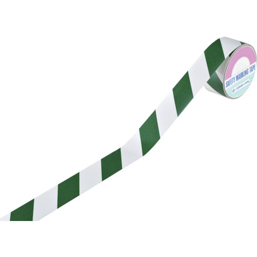 녹십자 스트라이프 무늬 테이프(반사 타입) 녹색/백색 TR3-E 45mm 폭×10m 실내용 256305 1권