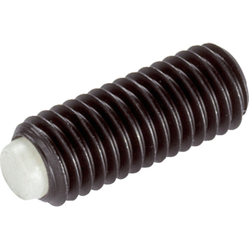 HALDER Pressure Screw with Delrin Pin and Resin Pin, Outer Diameter M5, Length Approx. 13, 22760.0254, 1 Piece