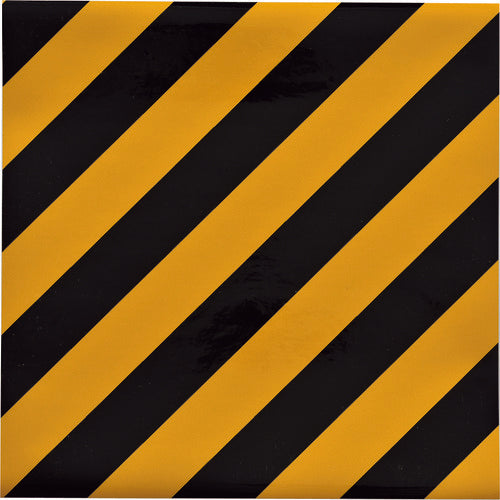 Green Cross Tiger Pattern Adhesive Sheet Yellow/Black TR5-A 300 x 300 mm For Indoor Use 256501 1 Sheet